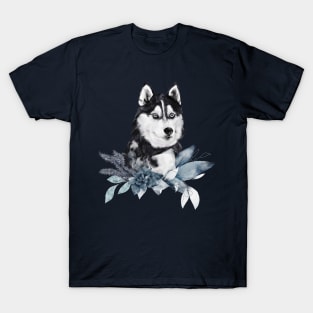 Christmas Animals - Husky T-Shirt